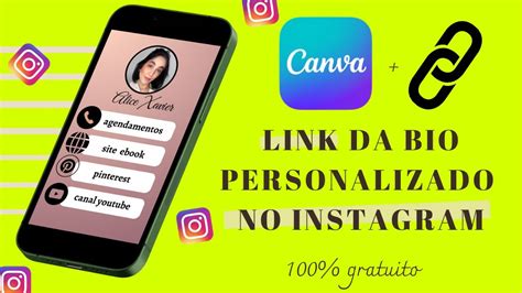 Como Fazer Link Para Bio Do Instagram Site Canva Personalizado