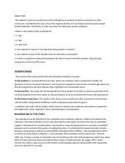 School Based Sex Education File Docx Objectives The Objective Aims To Evaluate The Level Of