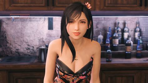 Gorgeous Tifa Floral Dress X Barret Original Hair Cloud Mod Final