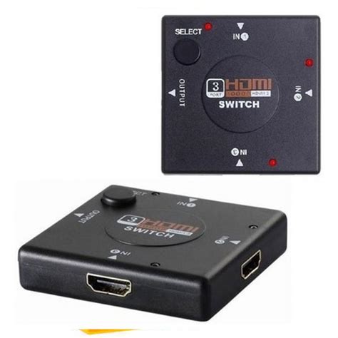 Switch Divisor Hd Hub Hdmi Splitter Divisor Portas D It Blue Le