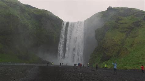 Waterfall Skogafoss in Iceland 26497043 Stock Video at Vecteezy