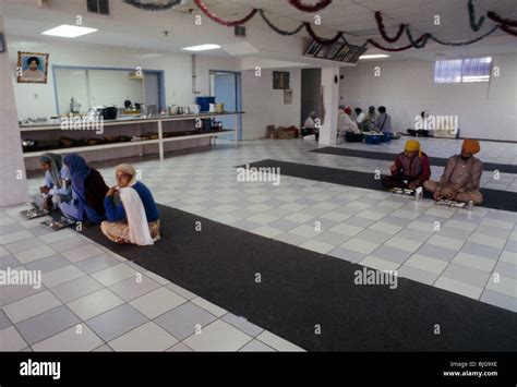 Toronto Canada Sikh Gurdwara Eating Inside Temple Stock Photo - Alamy