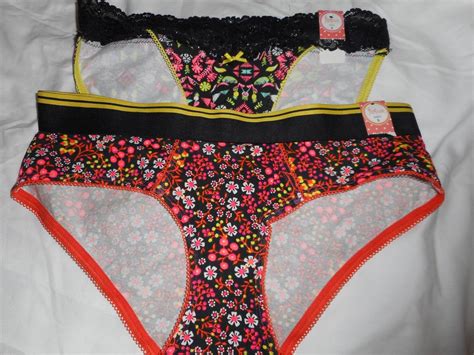 Women S Flirtitude Bikini Panties Set Of Small Floral Geo Ebay