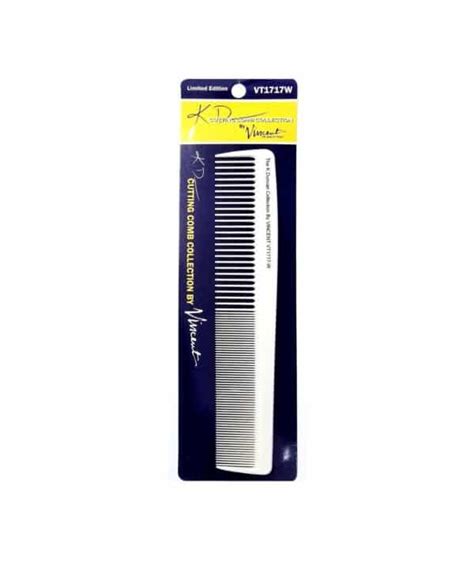 Vincent Kd Ceramic White Marceling Comb Vt1717w Barber Depot