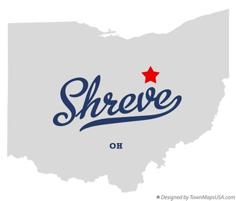 Map of Shreve, OH, Ohio