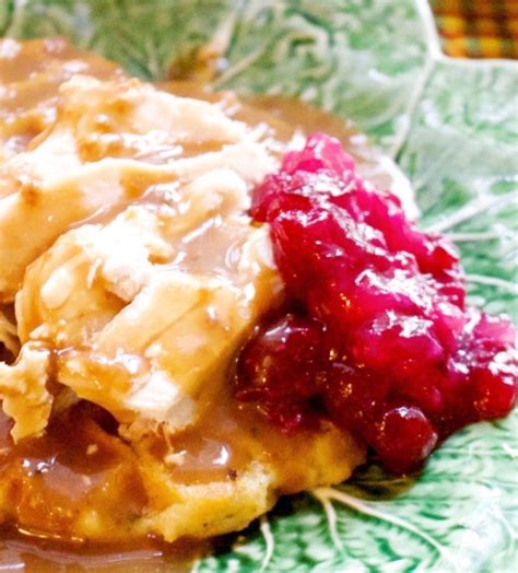 Holiday Leftovers: Cornbread Stuffing Waffles Topped with Turkey, Gravy ...