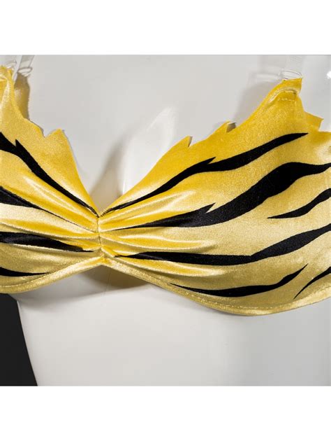 Anime Urusei Yatsura Cosplay Lum Costume Tiger Stripe Bikini