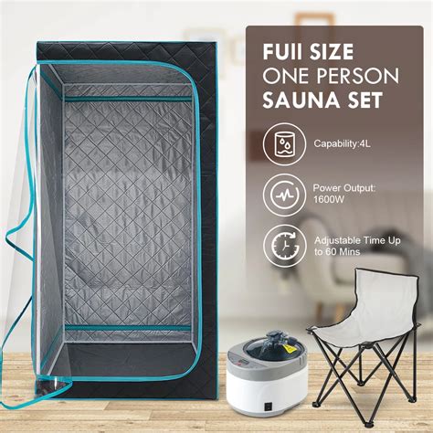 Full Size Portable Steam Sauna Kit Personal Sauna Spa For Home