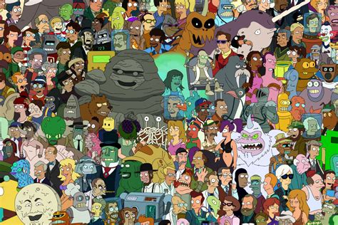 All Futurama Characters Futurama, Futurama Characters, The Simpsons ...