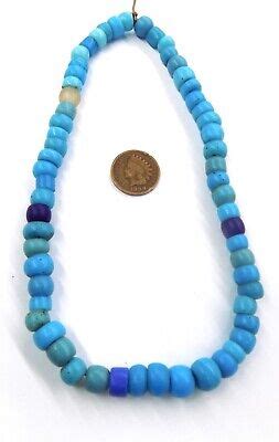 Blue Padre African Trade Beads Strand Bin Ebay