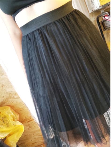 4 Layers Tulle Skirts Womens Black Gray White Adult Tulle Skirt Elastic