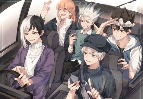 Gen Ukyo Chrome Senku And Ryusui Dr Stone Harry Potter Dr Stone
