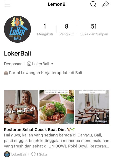 Lemon8 Aplikasi Saingan Instagram Dari Perusahaan Tiktok Lokerbali