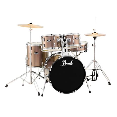 Pearl Roadshow 5 Piece Fusion Drum Set Bronze Metallic Guitar Center