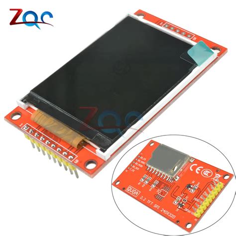 2 display módulo de porta serial lcd 240 320 pontos spi tft ili9341 5v