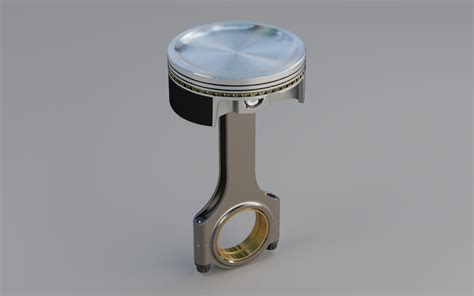 Piston Connecting Rod 3d Model Cgtrader