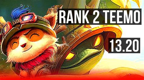 Teemo Vs Rammus Top Rank 2 Teemo 66 Winrate 512 Jp