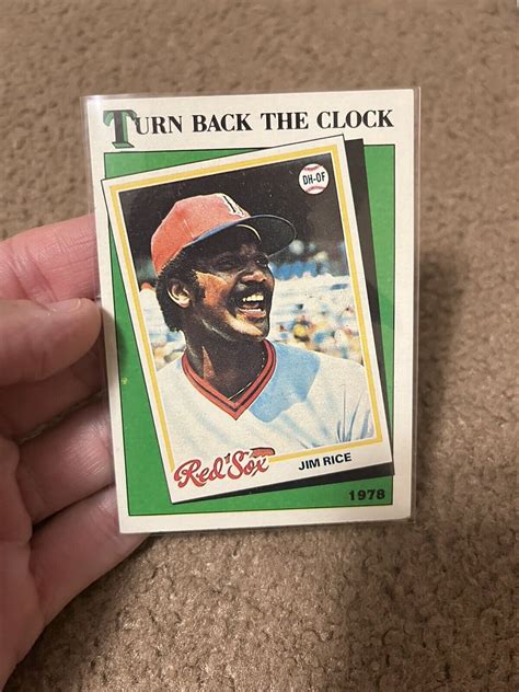 Topps Turn Back The Clock Jim Rice Hof Boston Red Sox Ebay