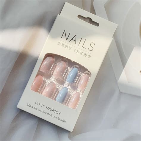 diduikalor 24 piezas de uñas cuadradas a presión uñas postizas cortas de acrílico nude uñas