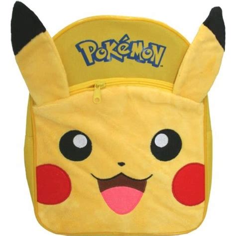 Sac à Dos Peluche Pikachu avec Oreilles Pokémon 30 x 24 x 9 cm