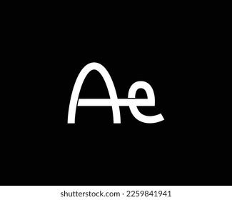 Creative Letter Ae Logo Design Vector Stock Vector Royalty Free