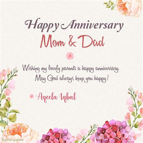 Best Wedding Anniversary Wishes To Mom And Dad Happy Marriage