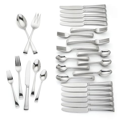 Lenox Urbane Stainless Steel Pc Flatware Set Service For