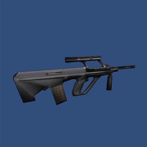 3d Model Low Poly Assault Rifle 1 Vr Ar Low Poly Cgtrader