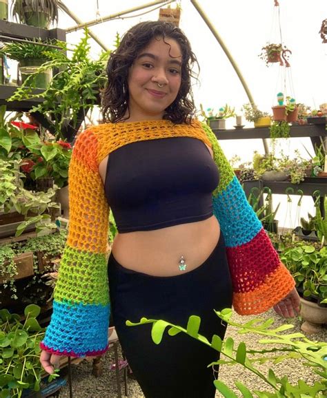 Crochet Super Cropped Sweater Imnotrosey On Ig Crochet Clothes