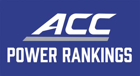 Week 9 ACC Power Rankings The Heights