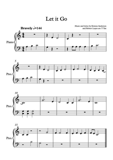 Let it Go (easy piano) | Piano sheet music, Piano sheet, Easy piano songs sheet music