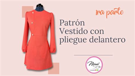 100 FABULOSO VESTIDO CON PLIEGUE DELANTERO 1ra Parte YouTube