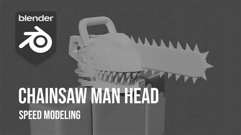 Chainsaw Man Head Blender Speed Modeling YouTube