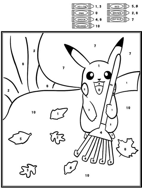 Pokemon Color By Number Coloring Pages - Free Printable Coloring Pages ...