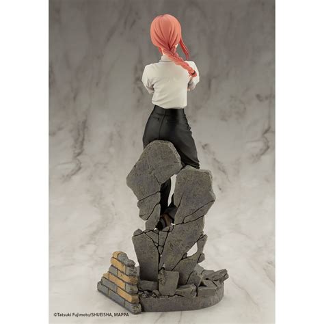 Kotobukiya Artfx J Chainsaw Man Makima Statue With Bonus Face Part Red