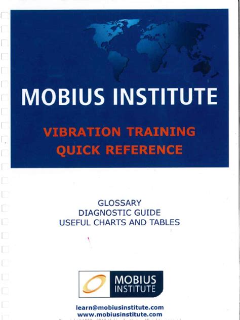 Vibration Training Quick Reference Mobius Institute Pdf