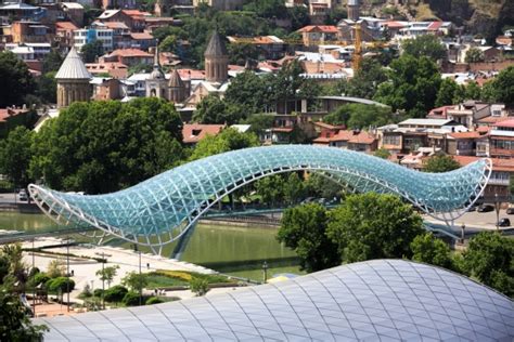 Bridge Of Peace In Tbilisi Georgia Emerging Europe