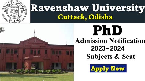 PhD Admission 2024 Ravenshaw University Cuttack Odisha YouTube