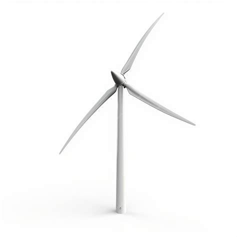 Premium Photo Illustration Of Wind Turbine Isolated On A White Background