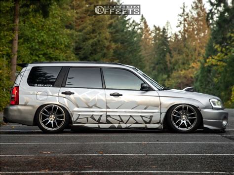 2003 Subaru Forester With 18x9 5 22 Esr Sr08 And 225 40r18 Federal 595 Rs Rr And Air Suspension