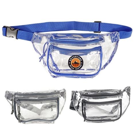 Custom Printed Clear Multi Pockets Fanny Pack | Bagmasters