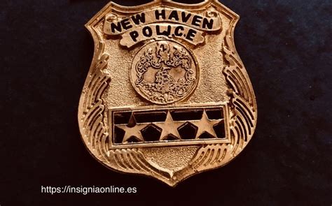 ‪placa Policía New Haven Usa Insigniaonlinees ‬ Insignes