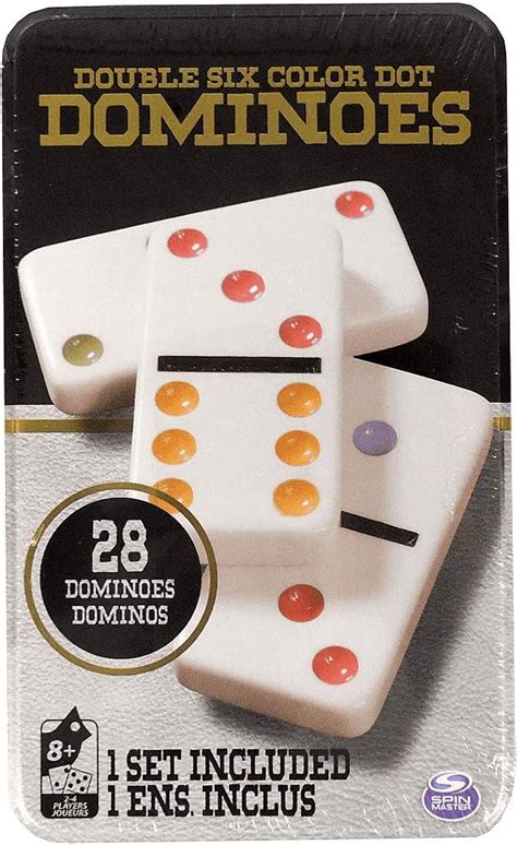 Amazon Double 6 Color Dot Dominoes 28 Piece Set Toys Games