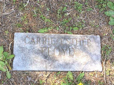 Carrie Esther Floyd Find A Grave Memorial