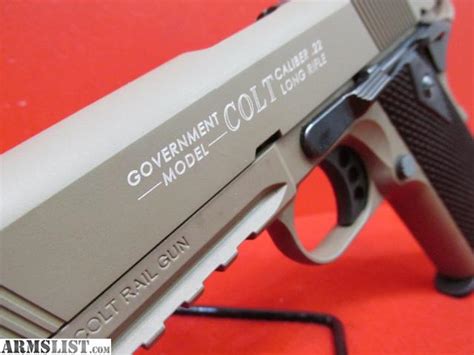 Armslist For Sale Colt Walther Rail Gun Fde Lr Semi