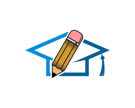 Simple Graduation Hat With Pencil Inside 4890196 Vector Art At Vecteezy