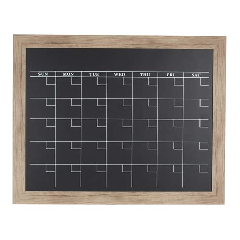 DesignOvation Beatrice Framed Magnetic Chalkboard Monthly Calendar