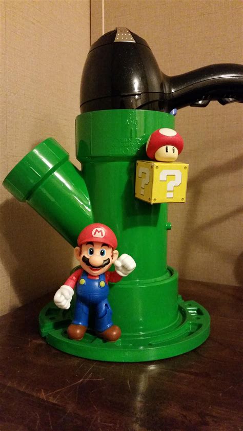 I Made A Mario Pipe To Hold My Hair Dryer Album On Imgur Pvc