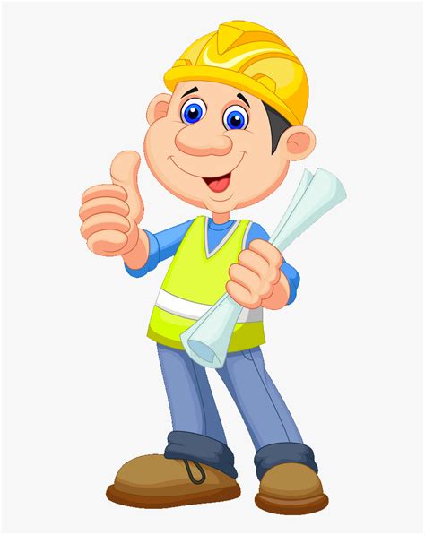 Construction Worker Cartoon Clipart – NBKomputer