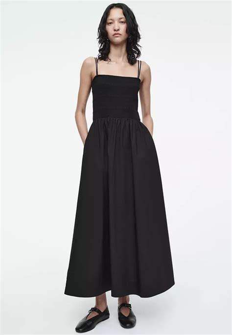 Buy COS Shirred Midi Dress Online ZALORA Malaysia